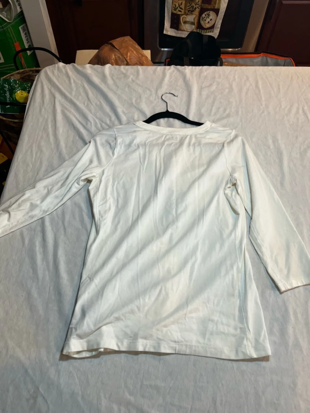 Long Sleeve White Ralph Lauren Top with Zip size medium - Picture 5 of 7